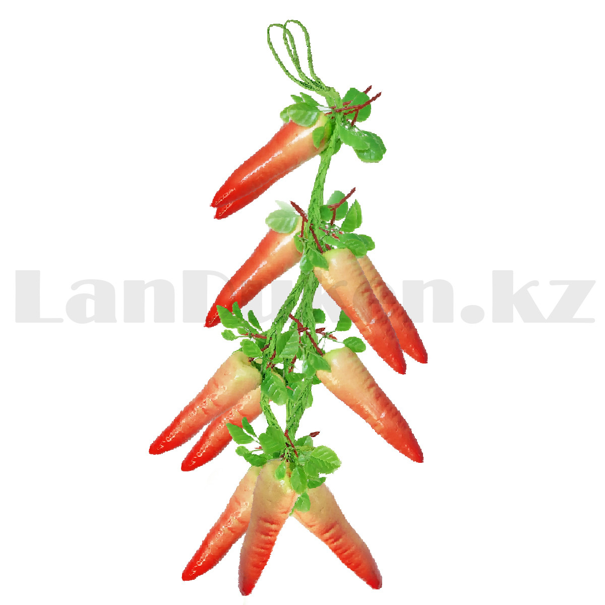 Искусственный овощ морковь связка муляж красно-белые - фото 4 - id-p106045599