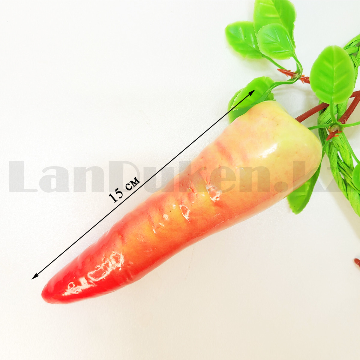 Искусственный овощ морковь связка муляж красно-белые - фото 3 - id-p106045599