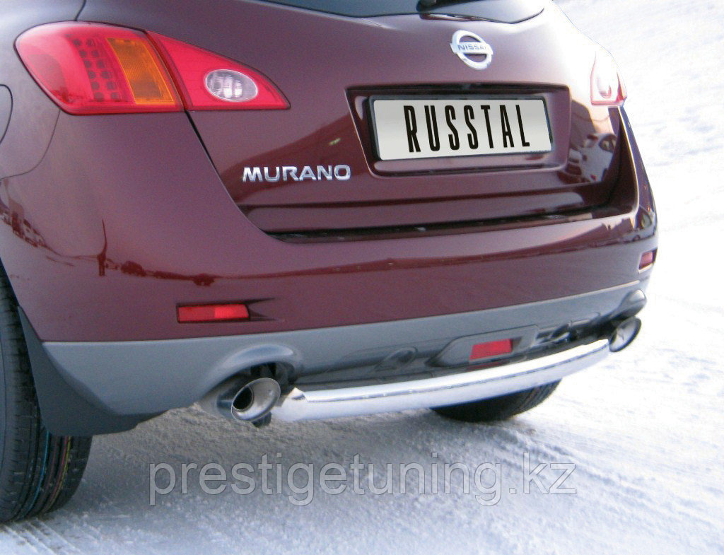 Защита заднего бампера d63 Nissan Murano 2010-13 - фото 1 - id-p106046188