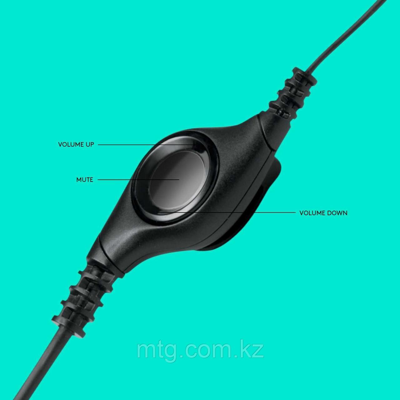 Гарнитура Logitech H390 (USB, элементы управления на кабеле, кабель 2.33м) (M/N: A00146) - фото 2 - id-p106046469