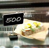 Ценник матовый 85х55 мм для меловых маркеров / Күңгірт баға көрсеткі 85х55 мм бантигі бар тіреуіште, фото 7