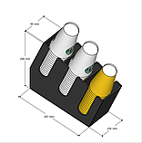Диспенсер №2 для одноразовых стаканчиков / №2 диспенсер бір рет қолданылатын стақандарға арналған, фото 2