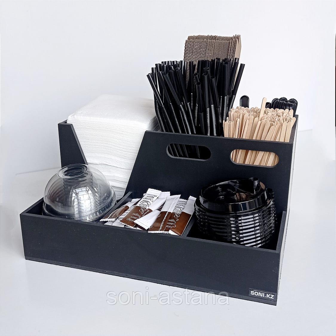 Органайзер №8 для крышек, сахара, салфеток, трубочек / №8 органайзер бір рет қолданылатын ыдыс-аяққа арналған, фото 1