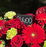 Ценник черный, матовый для меловых маркеров на шпажке 300мм / Күңгірт баға көрсеткі 85х55 мм семсершеде 300 мм, фото 3