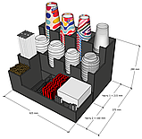 Органайзер №13 для одноразовой посуды / №13-органайзер бір рет қолданылатын ыдыс-аяққа арналған, фото 2