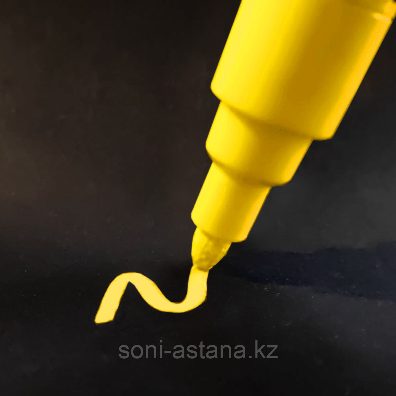 Меловой маркер желтый 5мм / Борлы маркер сары 5мм, фото 1