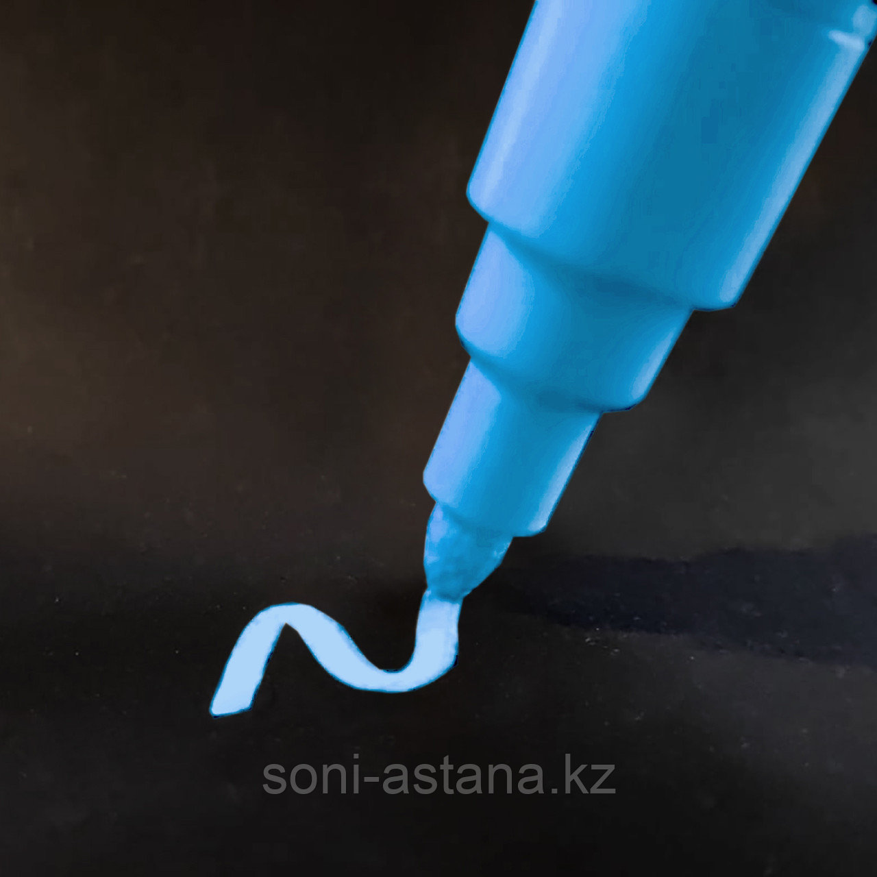 Меловой маркер голубой 3-5мм /  Борлы маркер көгілдір 3-5мм, фото 1