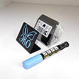 Ценник черный глянцевый Эко 80х60х1 мм / Жылтыр баға көрсеткі L-тәрізді "ЭКО" 80х60х1мм, фото 3