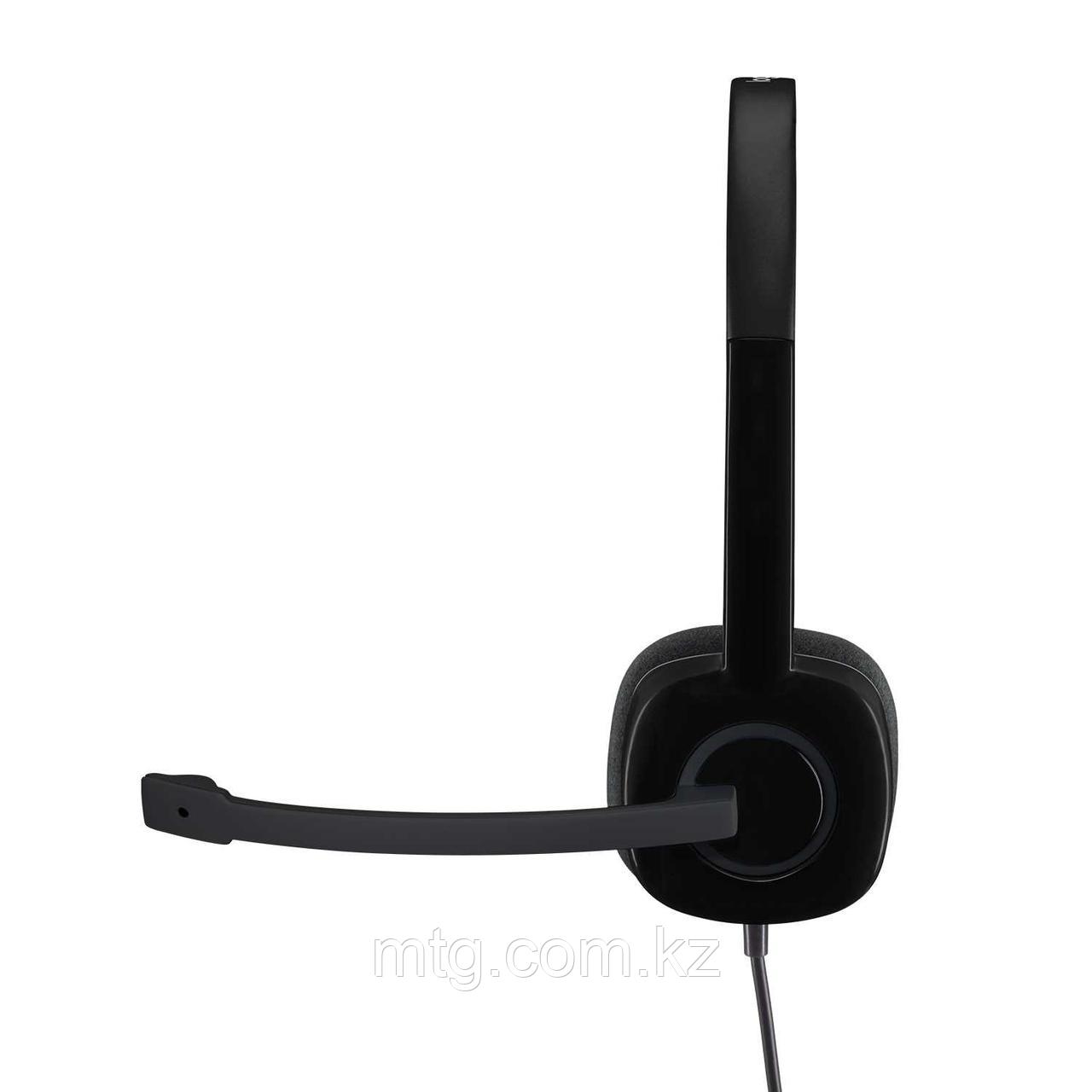 Гарнитура Logitech H151 (черная, 1 x 3.5мм, элементы управления на кабеле, кабель 1.8м) (M/N: A-00029) - фото 3 - id-p106046890