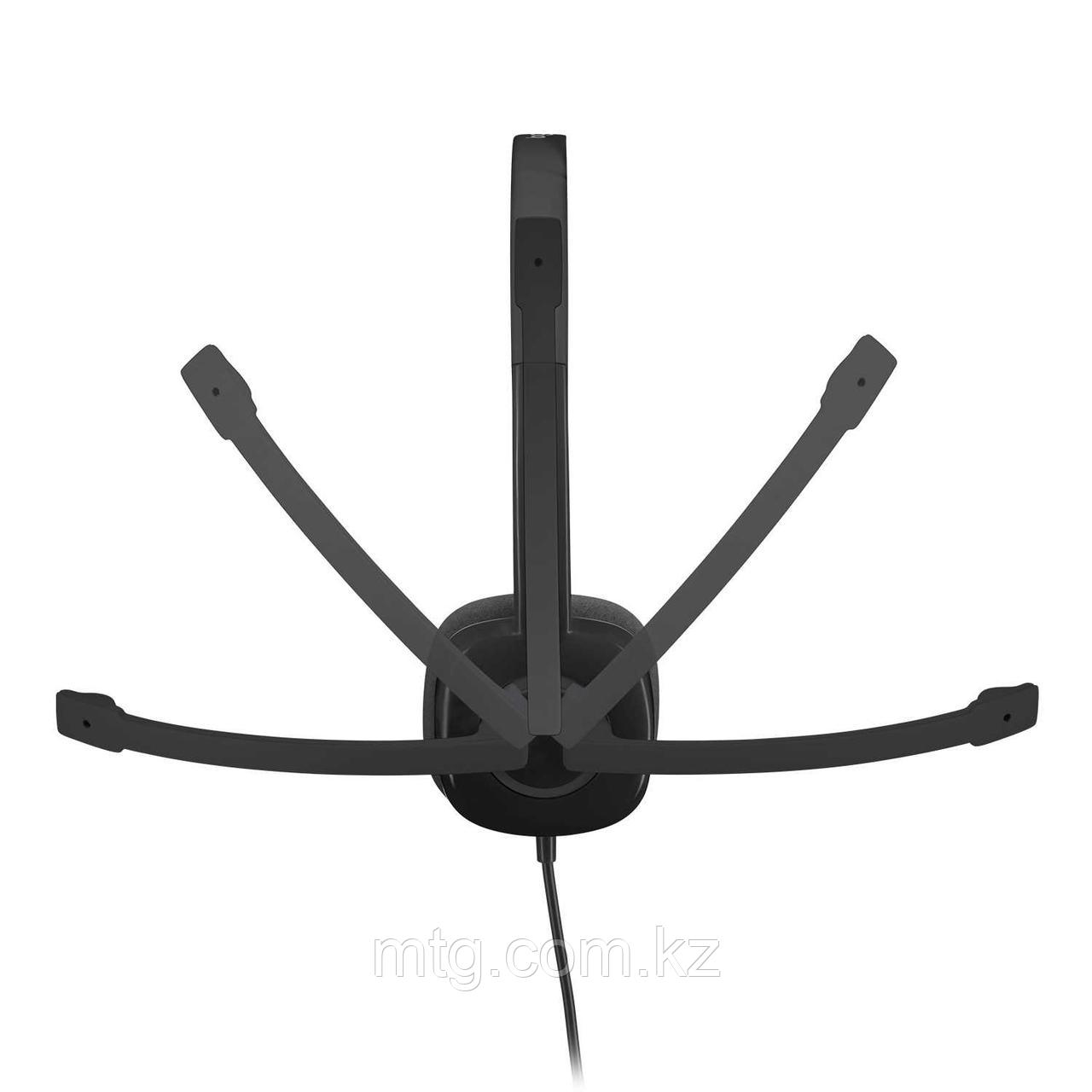 Гарнитура Logitech H151 (черная, 1 x 3.5мм, элементы управления на кабеле, кабель 1.8м) (M/N: A-00029) - фото 4 - id-p106046890