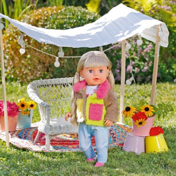 Игрушка Baby Born Модный наряд с разноцветной меховой курткой