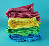 Тряпка из микрофибры для ухода за любыми поверхностями 30х30см 320гр/м2. Цвет зеленый. MF-279