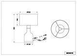 Лампа настольная RODNEY Бетонный вид excl. 1 x E14, max. 40W IP20 TRIO 506100178, фото 4