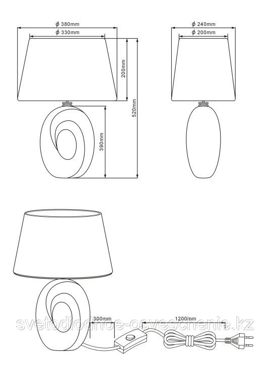 Лампа настольная TABA Серебро excl. 1 x E27, max. 60W IP20 RL R50521089 - фото 3 - id-p106048760