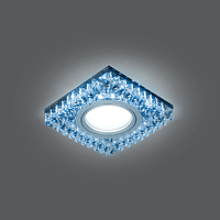 BL032, Светильник Gauss Backlight Квадрат. черн. кристал/хром, GU5.3, LED 4100K