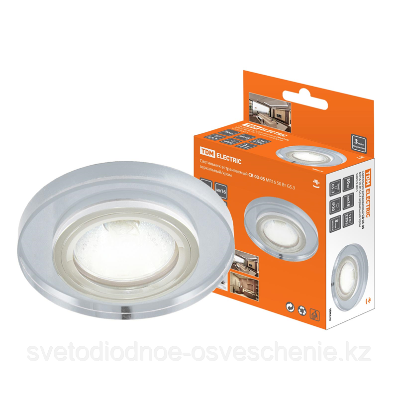 Светильник встр. СВ03-05 MR16 50Вт G5,3 зеркальный/хром TDM  SQ0359-0055 (10шт.)