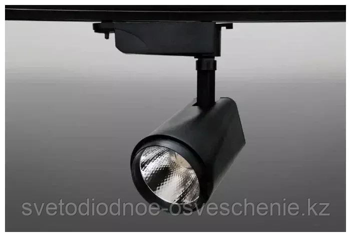 Светильник трековый светодиодный Track-101(220V, черный корпус 20W, однофазный)(дневной белый), фото 1