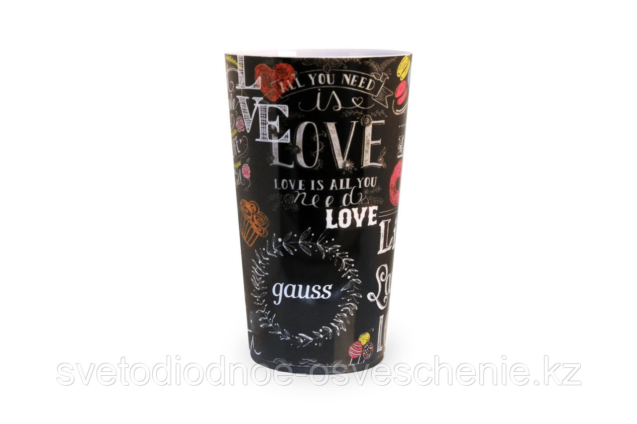LC003 Стакан с подсветкой Gauss модель LCUP Romantic 3XLR44 LED