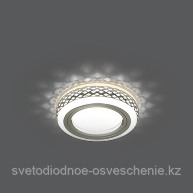 BL085, Светильник Gauss Backlight Кругл. хром/белый, GU5.3, 3W LED 3000K