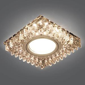 BL029 Светильник Gauss Backlight Квадрат. Кристалл/хром,  Gu5.3 LED 2700K 1/40