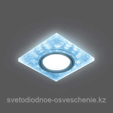 BL065, Светильник Gauss Backlight Квадрат. белый. сереб/хром, GU5.3, LED 4100K
