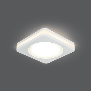 BL100 Светильник Gauss Backlight Квадрат. белый, 5W LED 3000K 1/60 - фото 1 - id-p106049802