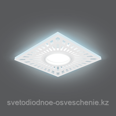 BL128 Светильник Gauss Backlight Квадрат.Белый 3W Gu5.3 LED 4000K 1/40, фото 1