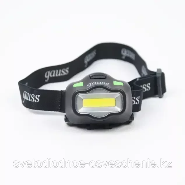 GF308 Фонарь налобный Gauss модель GFL308 3W 180lm 3xAAА LED 1/12/72