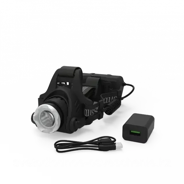 GF407 Фонарь налобный Gauss модель GFL407 5W 450lm Li-ion 2400mAh LED 1/12/48, фото 1