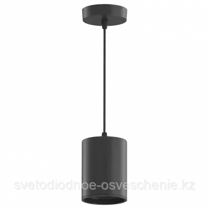 HD043 Светильник Gauss Overhead подвес цилиндр12W 650Lm 4100K IP20 79*100mm черный, фото 1