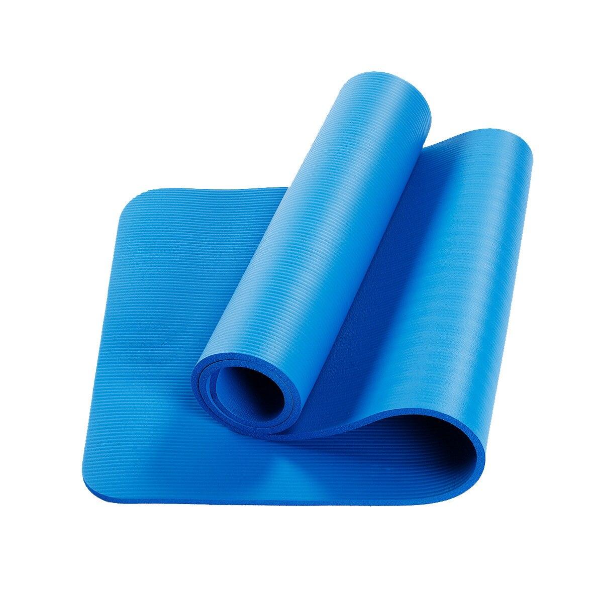 Коврик для йоги 10 мм синий, Sinple - фото 1 - id-p96302810