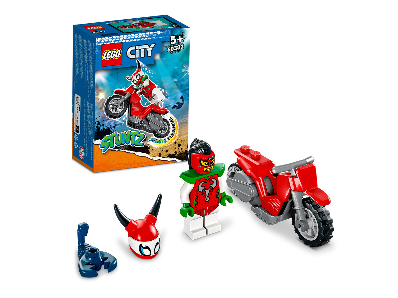 60332 Lego City Stuntz Трюковой мотоцикл Отчаянной Скорпионессы, Лего город Сити