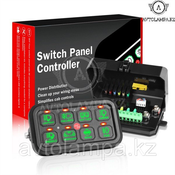 Универсальный блок управления 8 КАНАЛОВ DKM-RGB-SP-8B с приложением на телефоне, фото 1