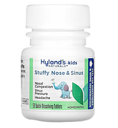Hyland's, таблетки для детей при заложенности носа и носовых пазух, от 2 до 12 лет, 50 быстрорастворимых табле, фото 3