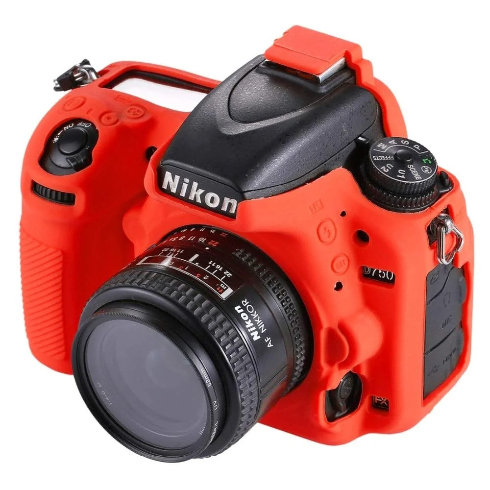 NIKON D750 Защитный силиконовый чехол Красный