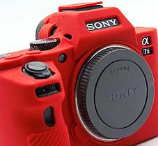SONY A7R2   Защитный силиконовый чехол Красный, фото 3