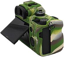 SONY A7R3 Защитный силиконовый чехол камуфляж, фото 2