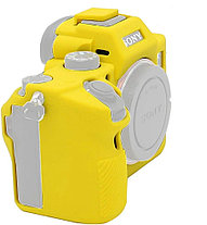SONY A7R3  Защитный силиконовый чехол Желтый, фото 3
