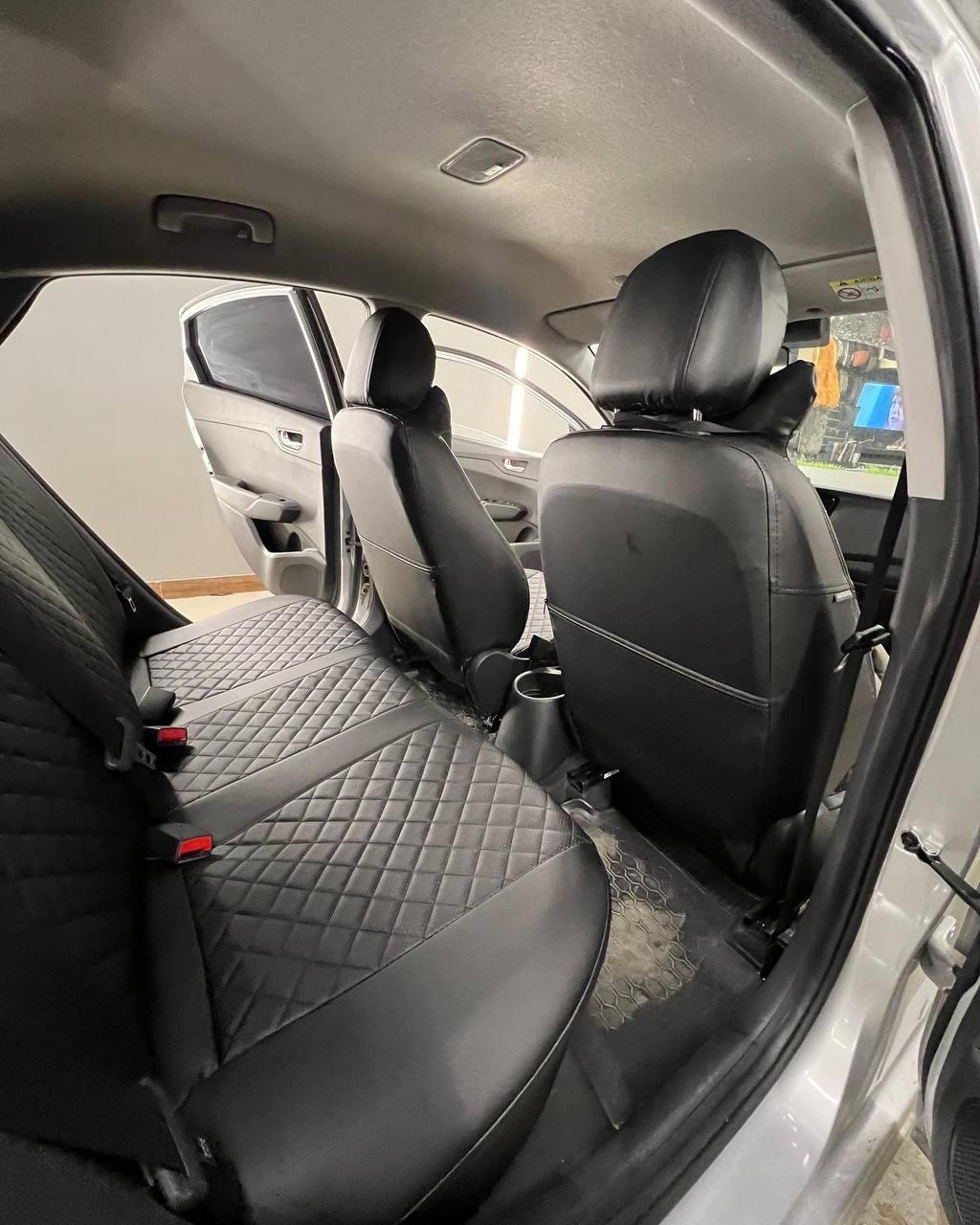 Авточехлы, чехлы на сиденья KIA Rio IV седан / Hyundai Solaris II / Accent II Автопилот (ромб) - фото 6 - id-p106054109