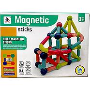 Hy21104 Магнитный конструктор Magnetic Sticks 64 дет. 30*22см, фото 2
