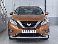 Защита переднего бампера d63 секция Nissan Murano 2014-по н.в