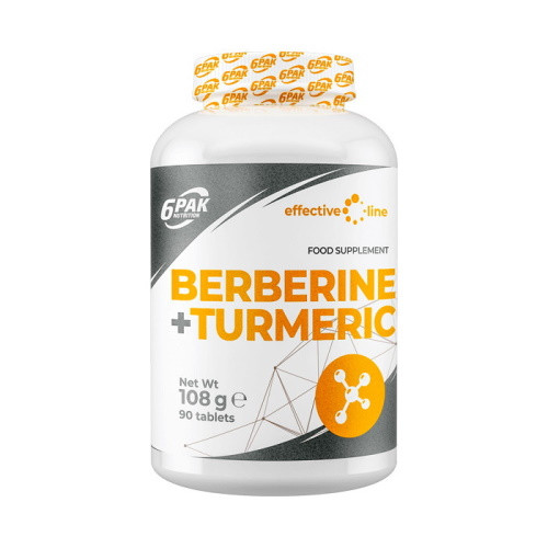 Berberine+Turmeric, 90 tab, 6PAK Nutrition - фото 1 - id-p96302498