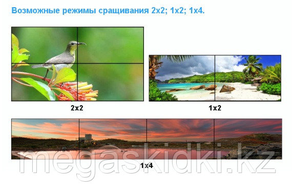 Контроллер для видеостен 2х2, 1х2, 1х4