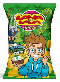 Чипсы Влад А4, Lava Lava Сметана Зелень