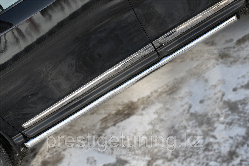 Пороги труба d63 (вариант 1)Nissan Pathfinder 2012-17 - фото 4 - id-p106060177