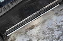 Пороги труба d63 (вариант 2)  Nissan Pathfinder 2012-17