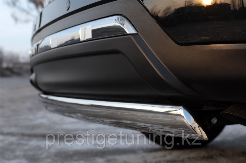 Защита заднего бампера d63 (дуга) Nissan Pathfinder 2012-17 - фото 2 - id-p106066513