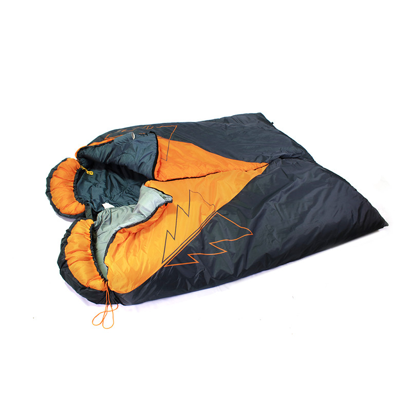 Спальник одеяло правый оранж/сер 200г/м2 холофайбер(10шт) - фото 3 - id-p103721699