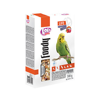 Lolo Pets для волнистых попугаев фруктовый, 500 гр - фото 1 - id-p106066577