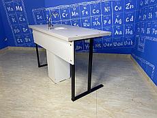 Стол ученика (парта) - "Квадро-С" с раковиной (для Кабинета Биологии, Химии)